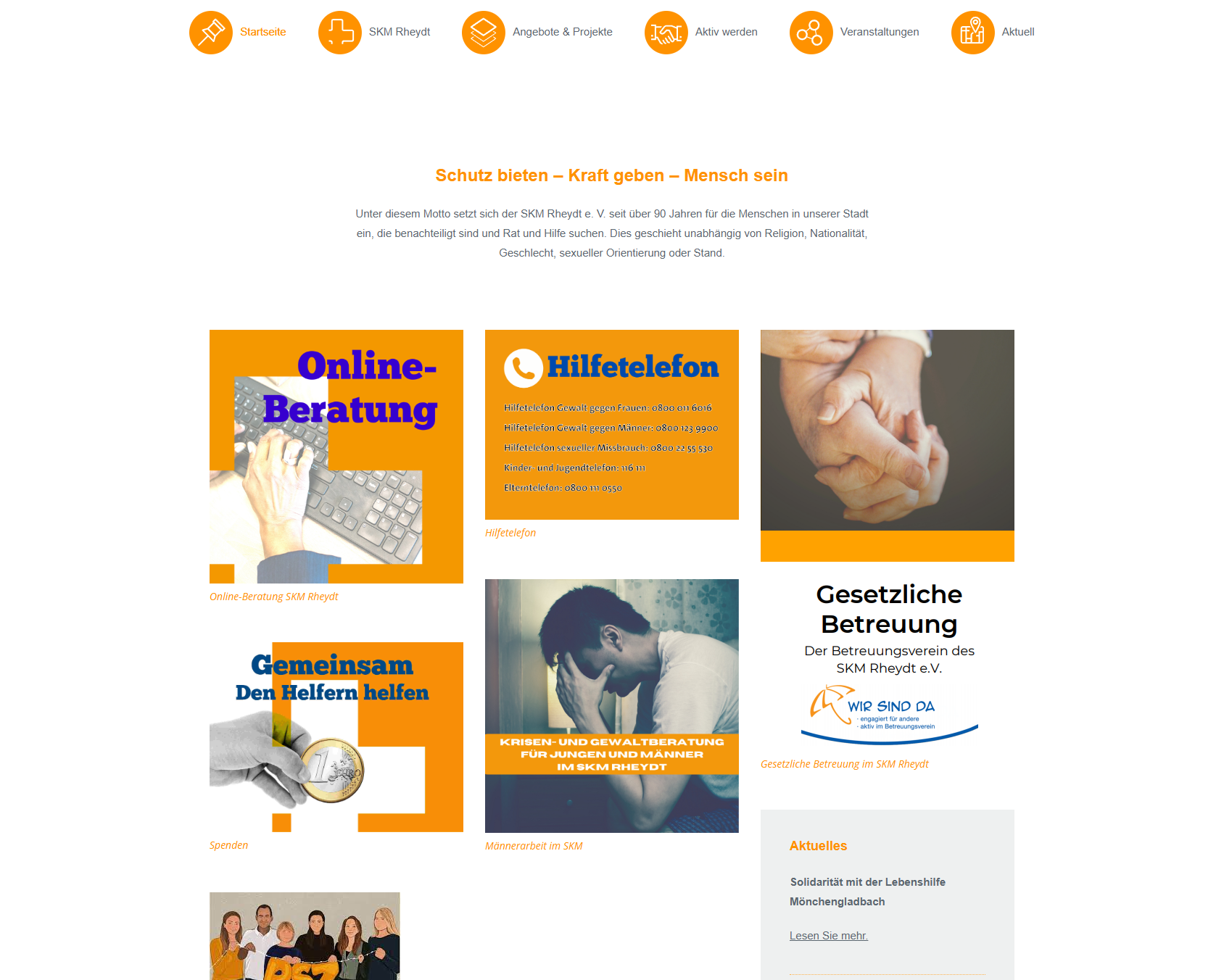 Probleme einer veralteten Webseite: unübersichtliche gewachsene Strukturen, verschachtelte Menüs, überholtes Design